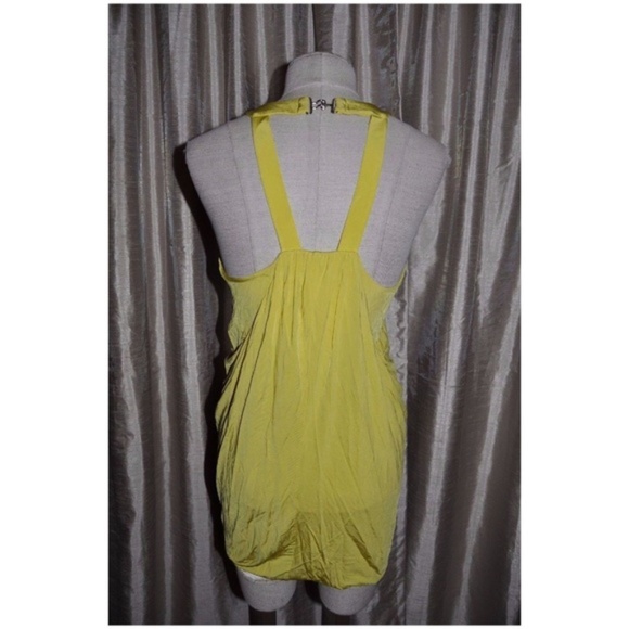 MARCIANO Yellow Pea Mini Cocktail Dress sz S NEW - Picture 6 of 9